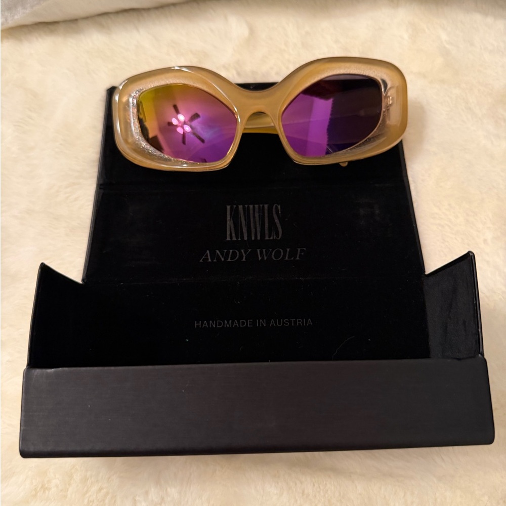 Andy Wolf Gold Sunglasses